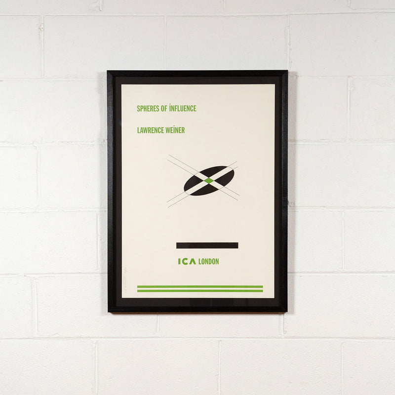 Lawrence Weiner, Spheres of Influence, Silkscreen, 1991, ICA London, Caviar 20