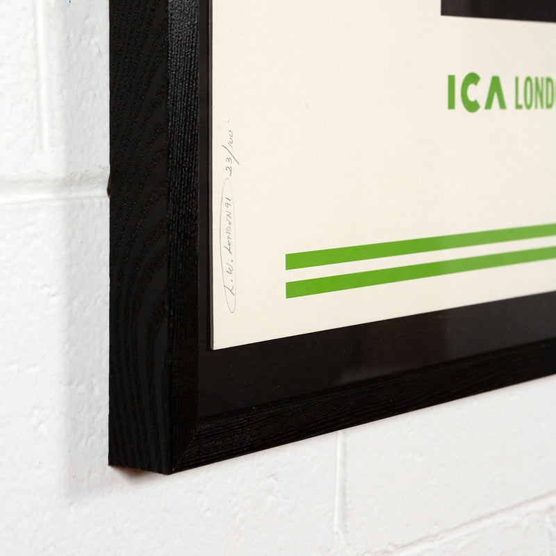Lawrence Weiner, Spheres of Influence, Silkscreen, 1991, ICA London, Caviar 20
