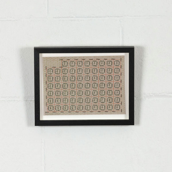 Lawrence Weiner, Turf Stake and String (SMS No.5), Lithograph and Vinyl, 1969, Caviar20, framed