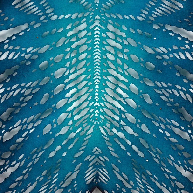 Lizz Aston, Ace of Swords, Hand-cut, painted and dyed Japanese Kozo paper, Canada 2020, Caviar20