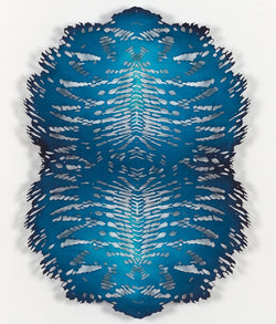 Lizz Aston, Blue Apatite, Hand cut paper, 2018, Caviar 20