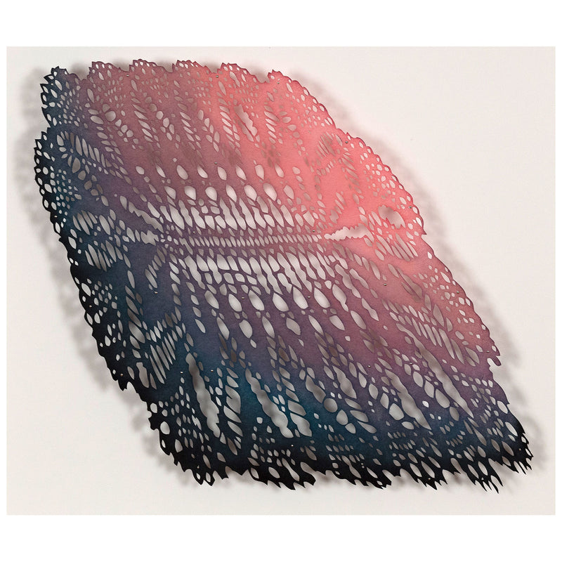 Lizz Aston, Shift/Sway, Hand-cut, painted and dyed Japanese Kozo paper, 2020 Canada, Caviar20