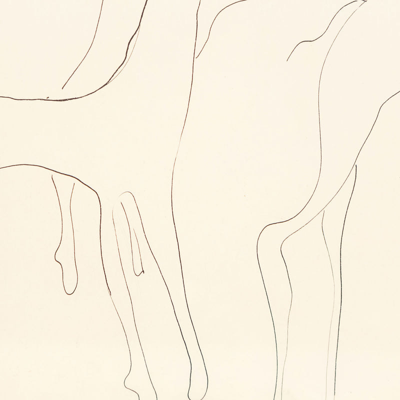 Louise Nevelson, Three Animals, drawing, 1930, Caviar20