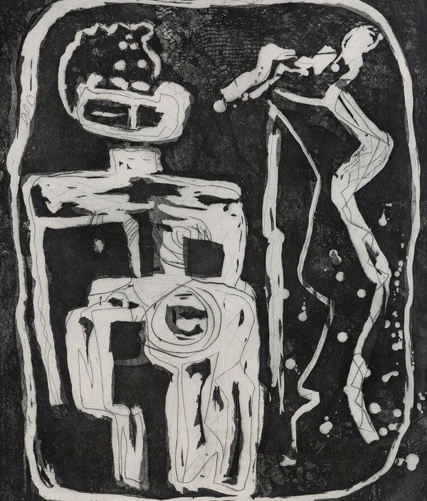 Louise Nevelson, Archaic Figure, Etching and drypoint, 1953, Caviar20