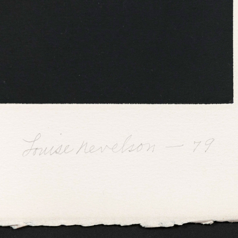 LOUISE NEVELSON "CELEBRATION" AQUATINT, 1979