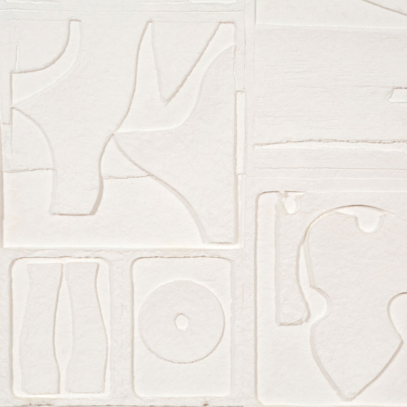 LOUISE NEVELSON "DAWNSCAPE" CAST PAPER RELIEF, 1975