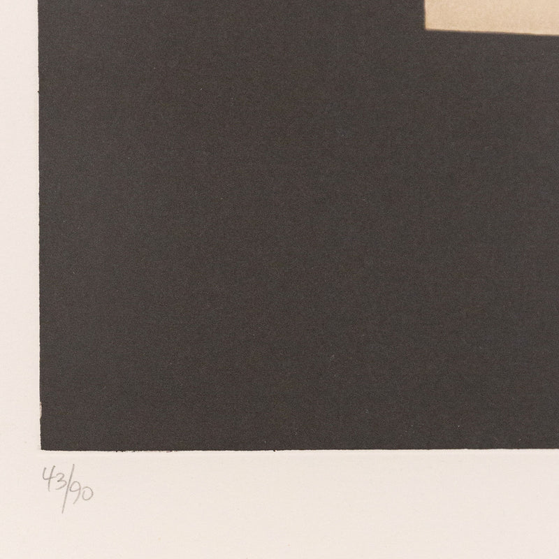 Louise Nevelson, American Art, “Graphic Presence"  1973  Etching and aquatint on copper plate  Signed, dated, and numbered by artist  From an edition of 90  37.5"H 37"W (work)  39.75"H 39.5"W (framed)   Very good condition.
