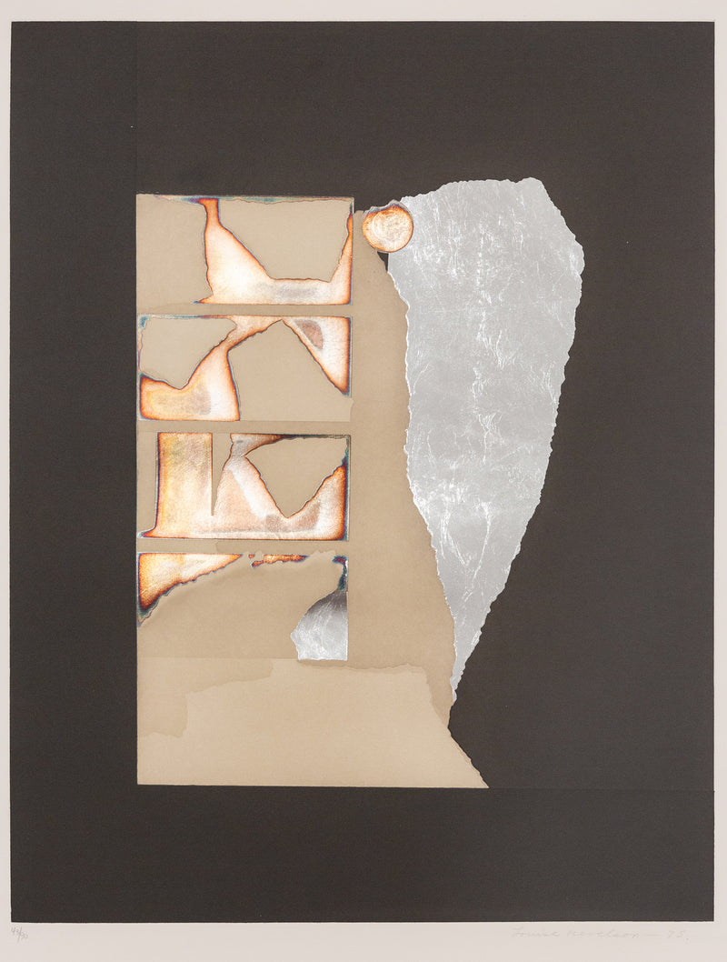 Louise Nevelson, American Art, “Graphic Presence"  1973  Etching and aquatint on copper plate  Signed, dated, and numbered by artist  From an edition of 90  37.5"H 37"W (work)  39.75"H 39.5"W (framed)   Very good condition.