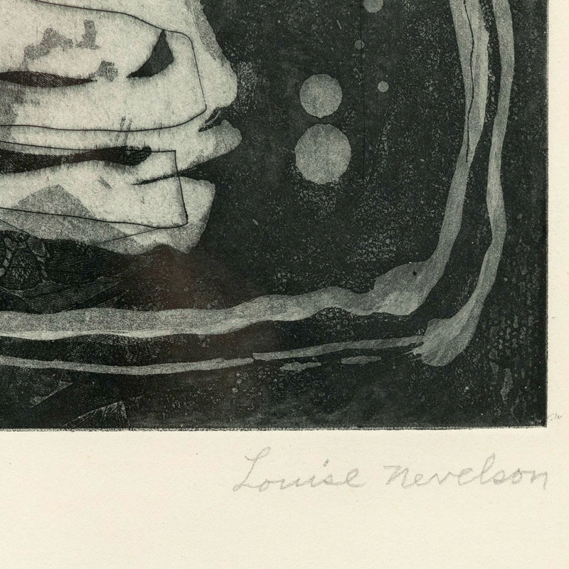 LOUISE NEVELSON "JUNGLE FIGURES" ETCHING, 1953-1955