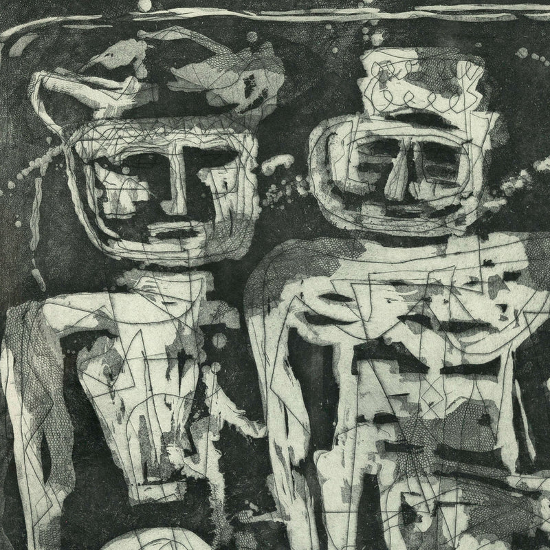 Louise Nevelson prints Aquatint etching Caviar20 Jungle Figures