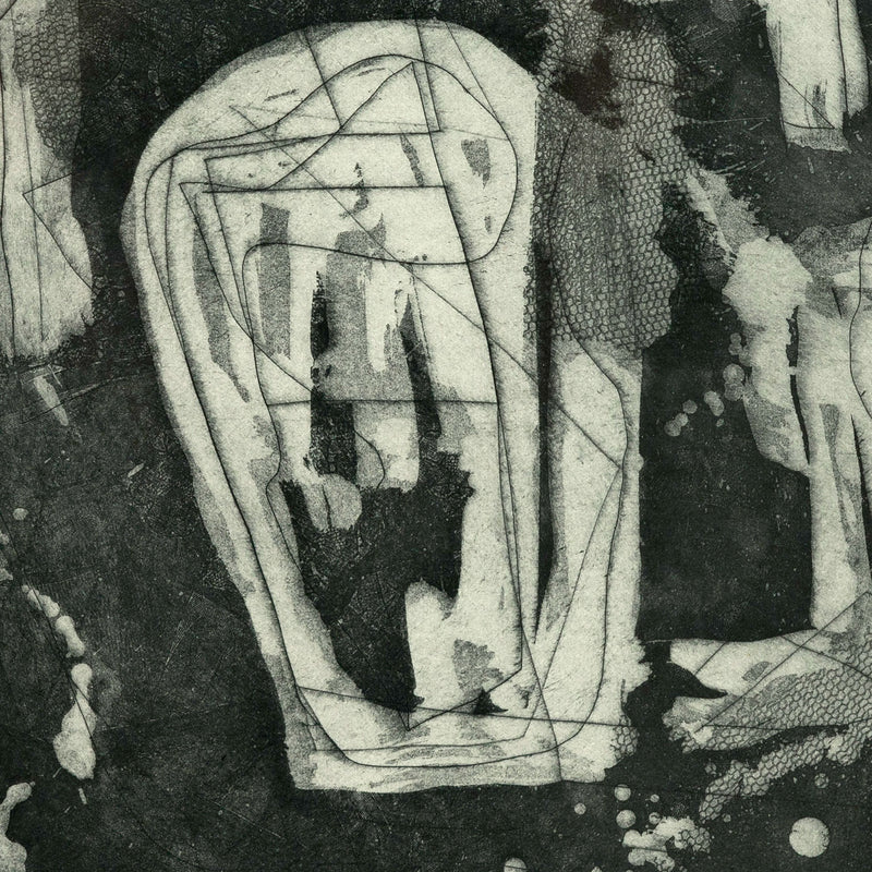 LOUISE NEVELSON "JUNGLE FIGURES" ETCHING, 1953-1955