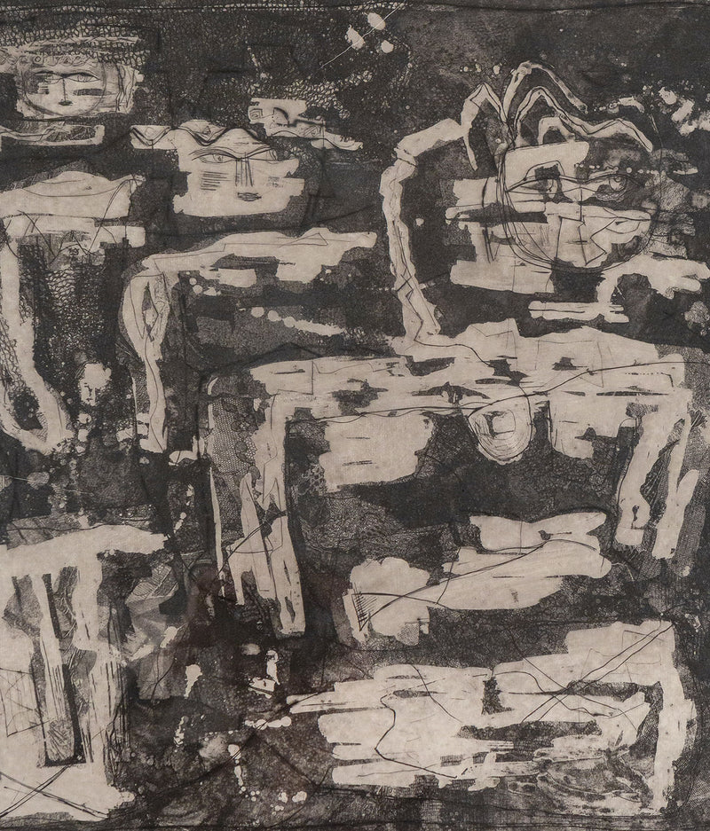 Louise Nevelson, Jungle Figures, Etching and aquatint, 1953-1955, Caviar20 