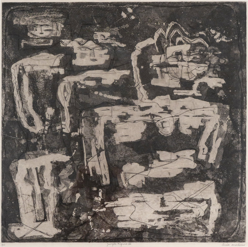 Louise Nevelson, Jungle Figures, Etching and aquatint, 1953-1955, Caviar20 