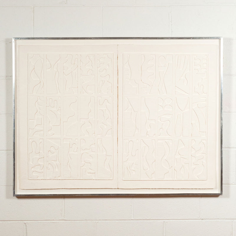 Louise Nevelson, White Morning Haze, Cast Paper Relief, 1978, Caviar20