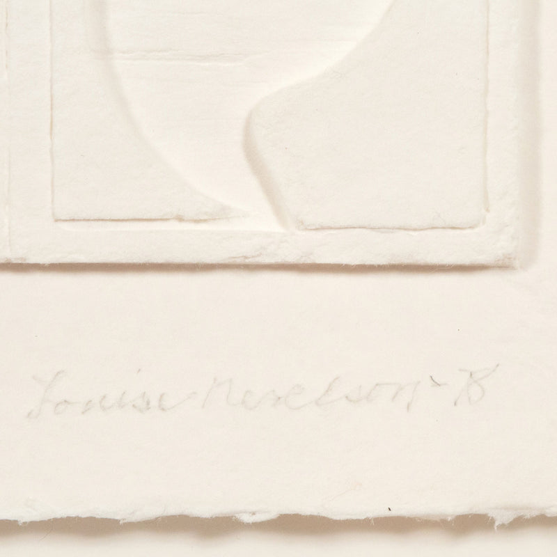Louise Nevelson, White Morning Haze, Cast Paper Relief, 1978, Caviar20