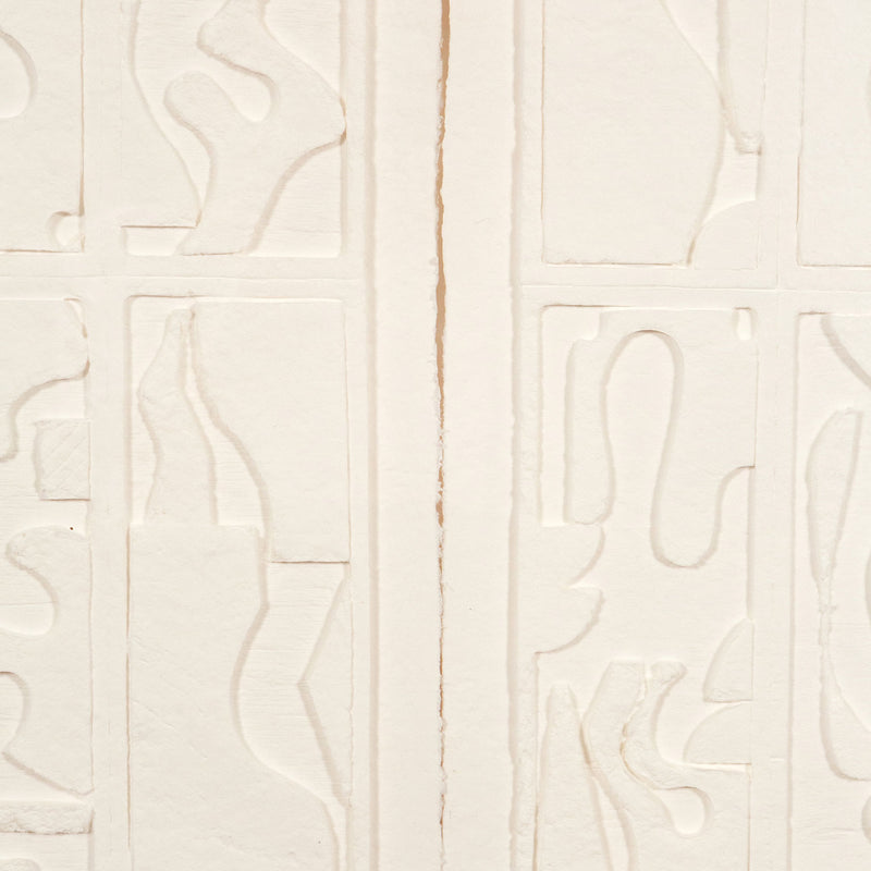 Louise Nevelson, White Morning Haze, Cast Paper Relief, 1978, Caviar20