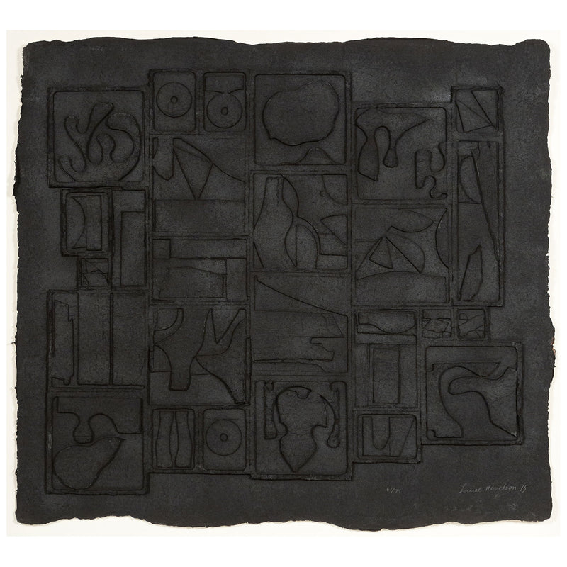 Louise Nevelson, Nightscape, Cast Paper Relief, 1975, Caviar20
