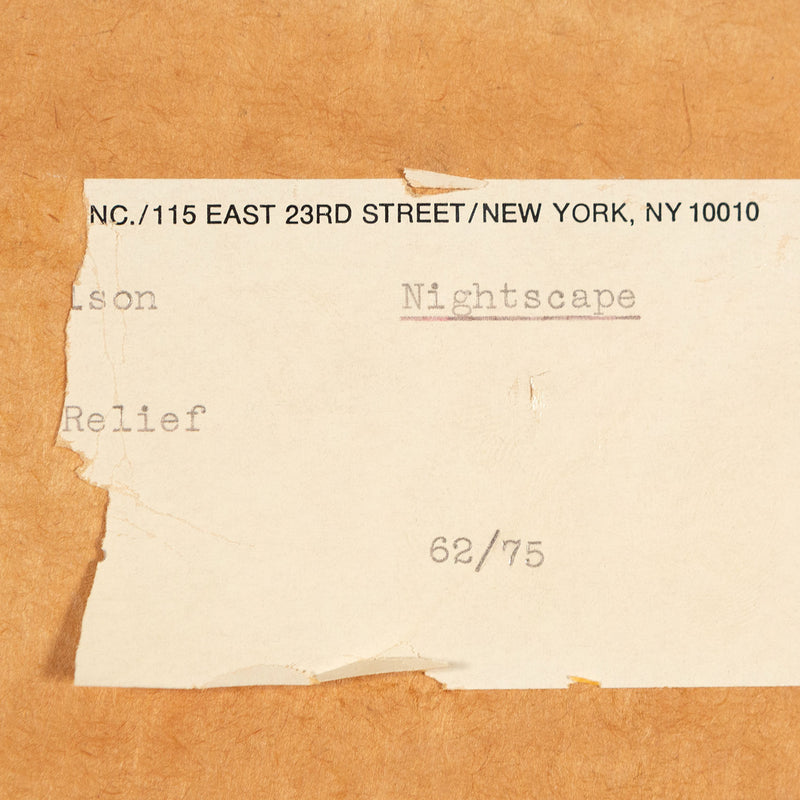 Louise Nevelson, Nightscape, Cast Paper Relief, 1975, Caviar20