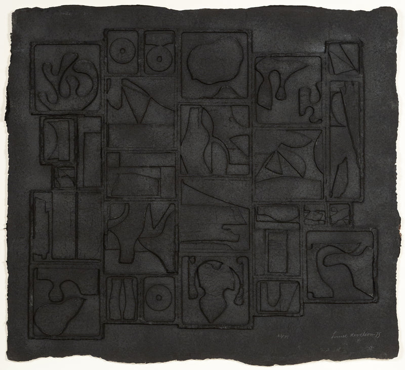 Louise Nevelson, Nightscape, Cast Paper Relief, 1975, Caviar20