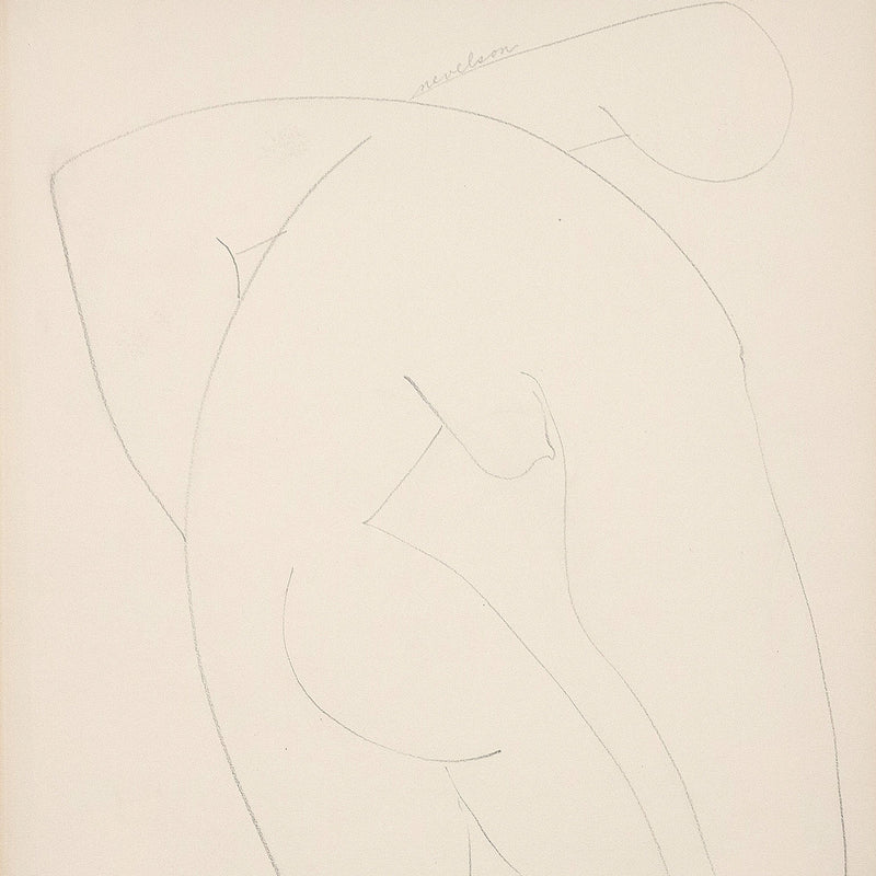Louise Nevelson Caviar20 drawing Nude