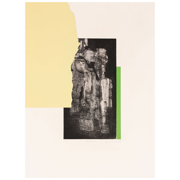 Original Louise Nevelson artwork available for sale, "Sky Figures"  USA, 1977  Etching, aquatint, and collage  Signed, numbered, and titled by the artist.   From an edition of 20  29.5"H 22.25"W (work)   33"H 25.25"W (framed)   Framed with museum glass  Very good condition Original Louise Nevelson Art for sale at Caviar20 Art Gallery Toronto