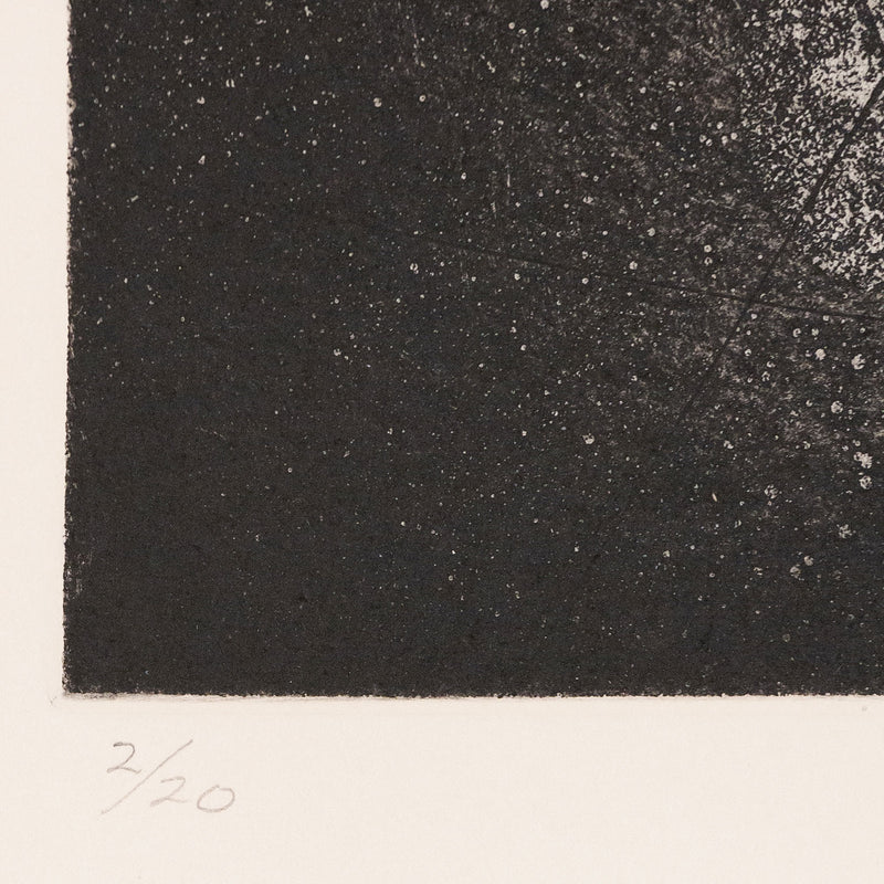 Original Louise Nevelson artwork available for sale, "Sky Figures"  USA, 1977  Etching, aquatint, and collage  Signed, numbered, and titled by the artist.   From an edition of 20  29.5"H 22.25"W (work)   33"H 25.25"W (framed)   Framed with museum glass  Very good conditionOriginal Louise Nevelson Art for sale at Caviar20 Art Gallery Toronto