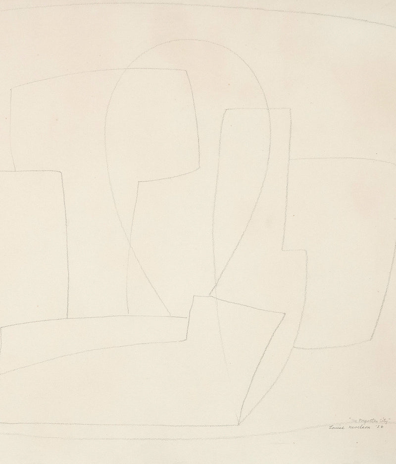 Louise Nevelson Caviar20 drawing forgotten city