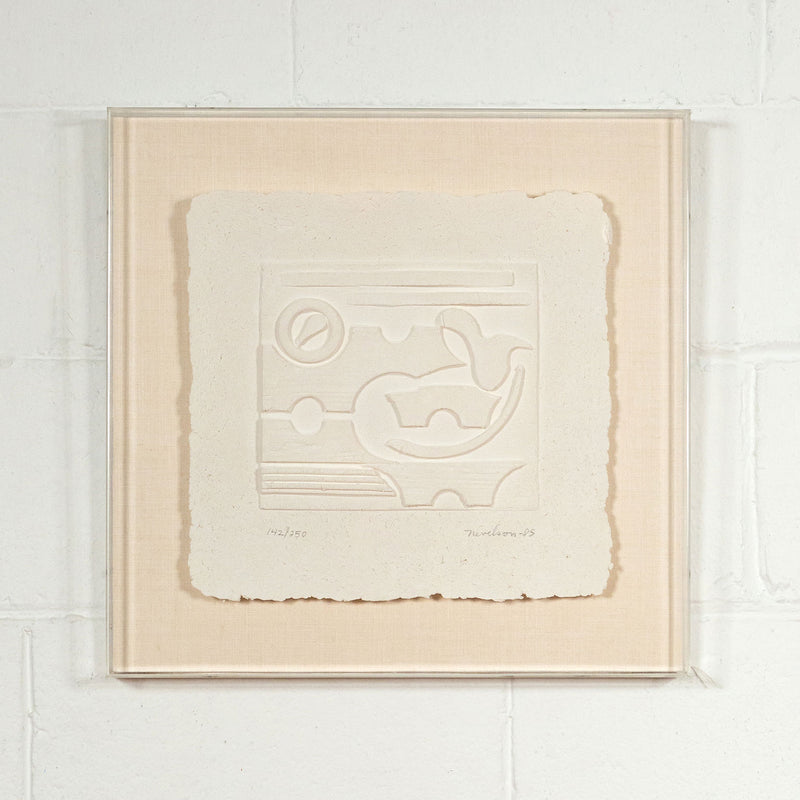 Louise Nevelson, White, Cast Paper Relief, 1985, Caviar20