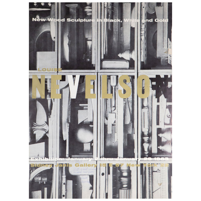 Louise Nevelson, Sidney Janis Gallery Poster, Offset lithograph, 1963, Caviar20, American Artist