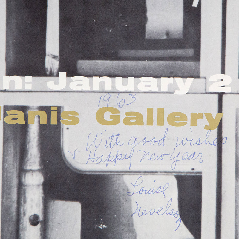 Louise Nevelson, Sidney Janis Gallery Poster, Offset lithograph, 1963, Caviar20, American Artist