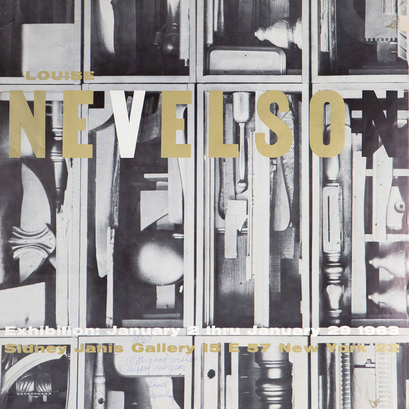 Louise Nevelson, Sidney Janis Gallery Poster, Offset lithograph, 1963, Caviar20, American Artist