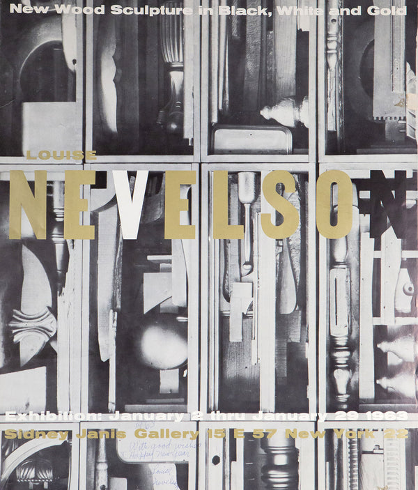 Louise Nevelson, Sidney Janis Gallery Poster, Offset lithograph, 1963, Caviar20, American Artist