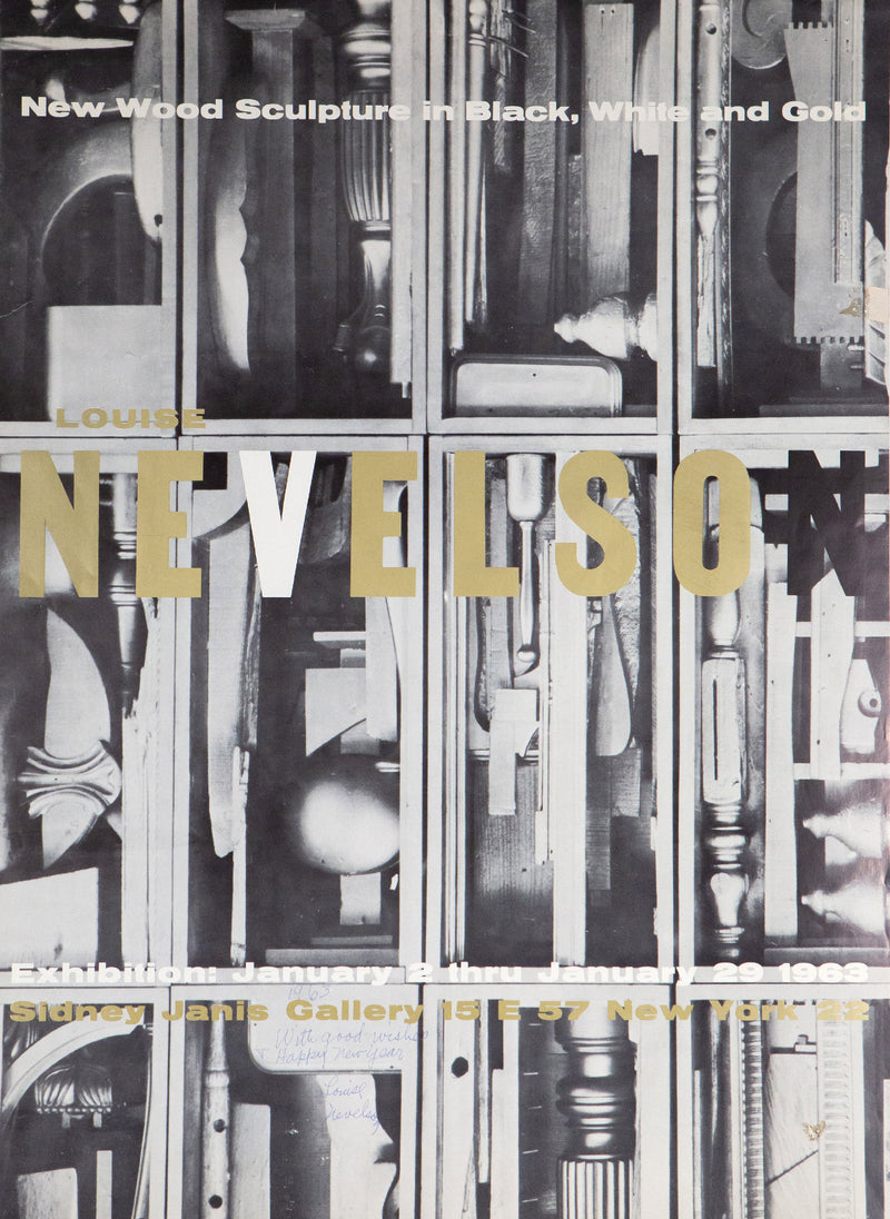 Louise Nevelson, Sidney Janis Gallery Poster, Offset lithograph, 1963, Caviar20, American Artist