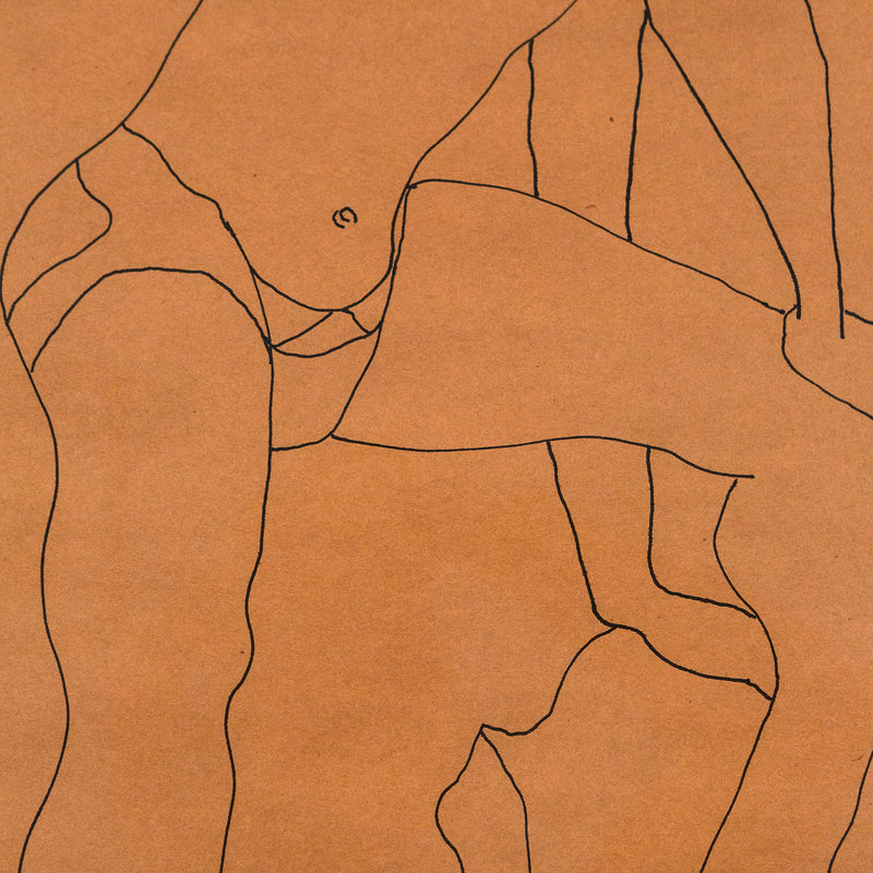 Louise Nevelson, Male Model Posing, Drawing, 1930, Caviar20