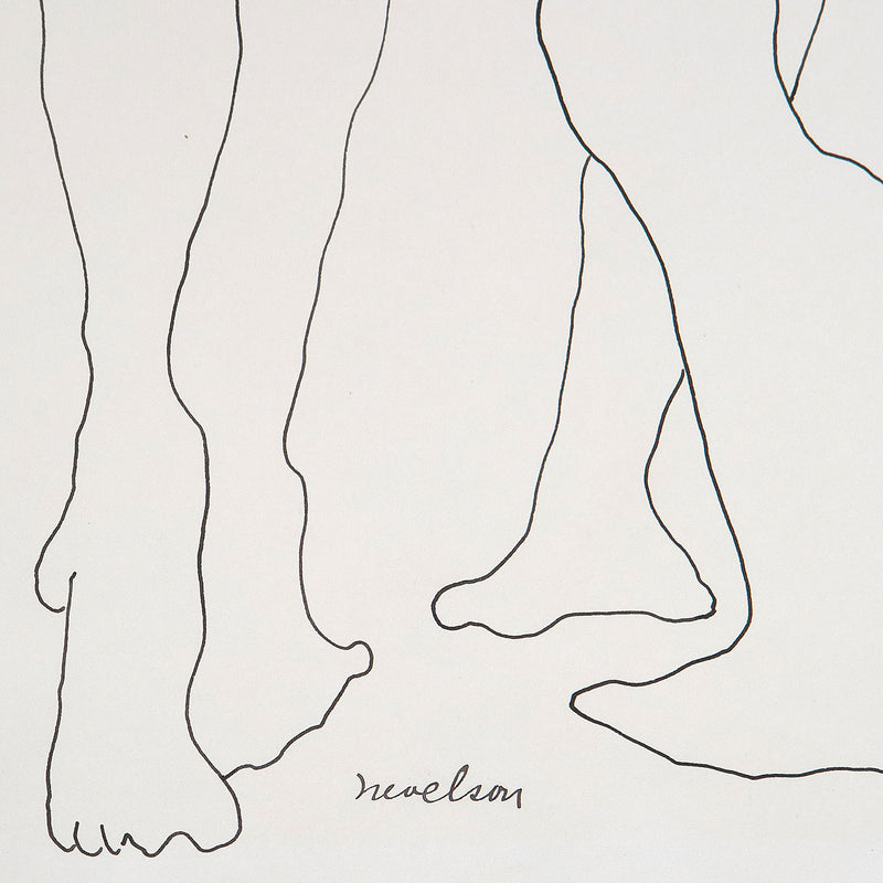 Louise Nevelson, Two Nudes, Drawing, 1930, USA, American Art, Fine Art Print, Art Collector