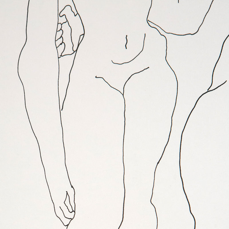 Louise Nevelson, Two Nudes, Drawing, 1930, USA, American Art, Fine Art Print, Art Collector