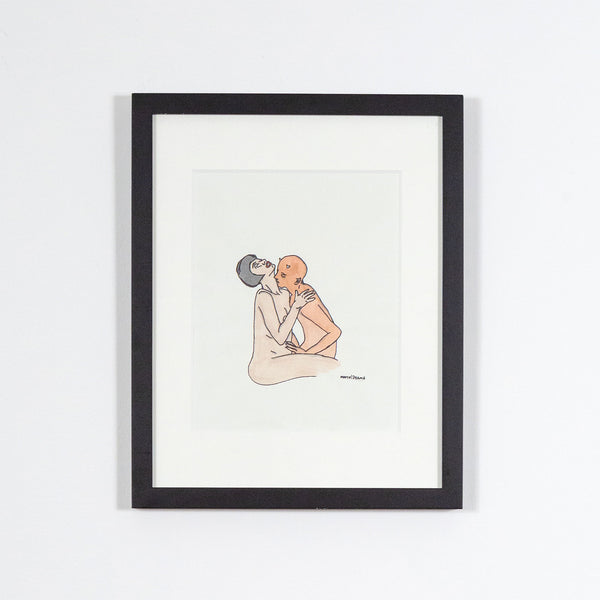 Marcel Dzama, Untitled (Kissing Devil), Watercolor, 1998, Caviar20