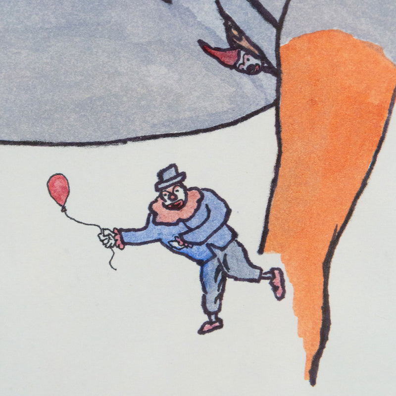 Marcel Dzama, Untitled (Superhero), Ink and watercolor on paper, 1998, Caviar20