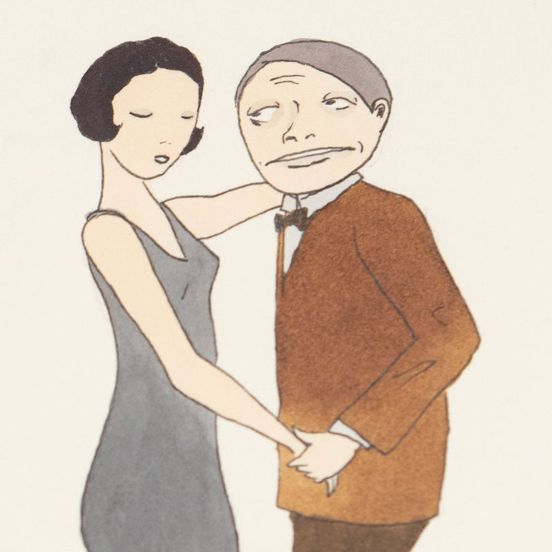 Marcel Dzama, Dance Date, Watercolor, 2001, Caviar20