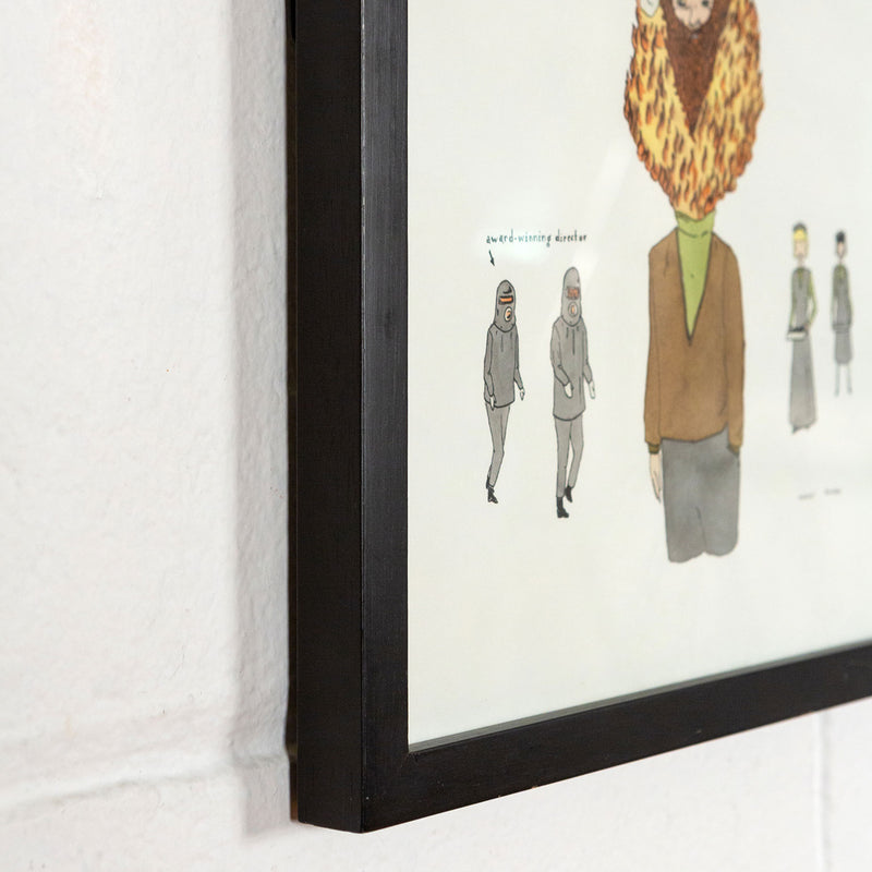 Marcel Dzama, Dinner Companion, Ink and Mixed Media on Paper, 2000, Caviar20 Drawing