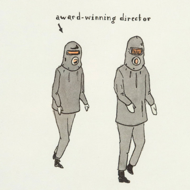 Marcel Dzama, Dinner Companion, Ink and Mixed Media on Paper, 2000, Caviar20 Drawing