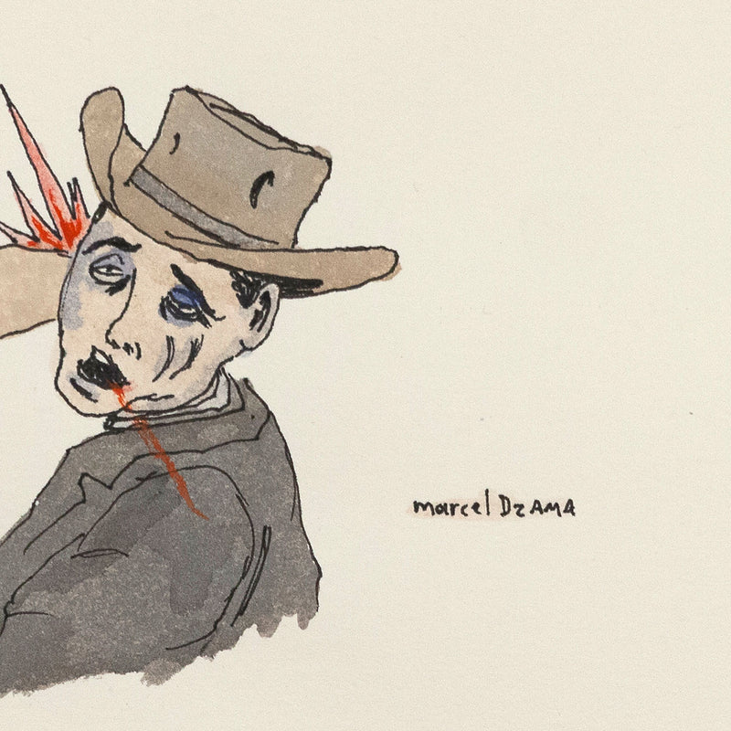 Marcel Dzama heroine Caviar20 1998 work on paper
