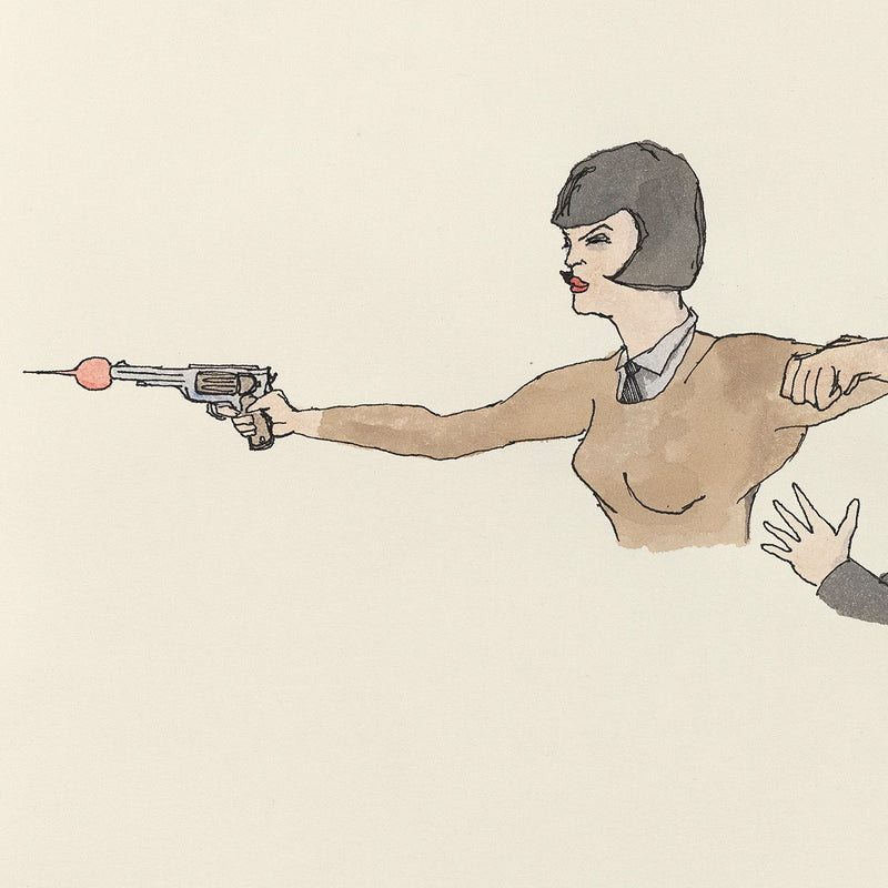 Marcel Dzama heroine Caviar20 1998 work on paper