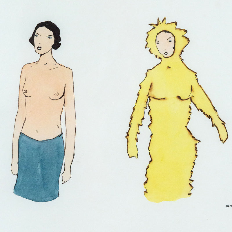 Marcel Dzama, New Look, Ink and Watercolour, 2000, Caviar20