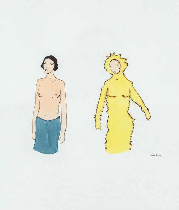 Marcel Dzama, New Look, Ink and Watercolour, 2000, Caviar20