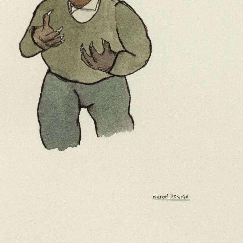 Marcel Dzama watercolor Caviar20