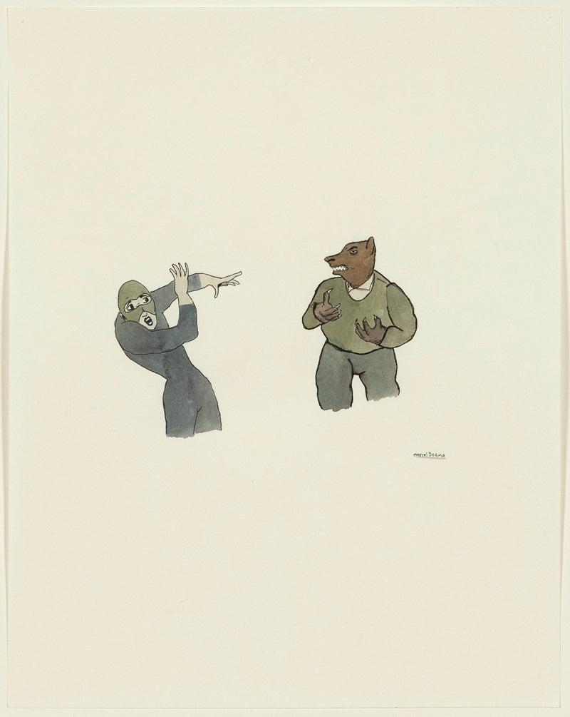 Marcel Dzama watercolor Caviar20