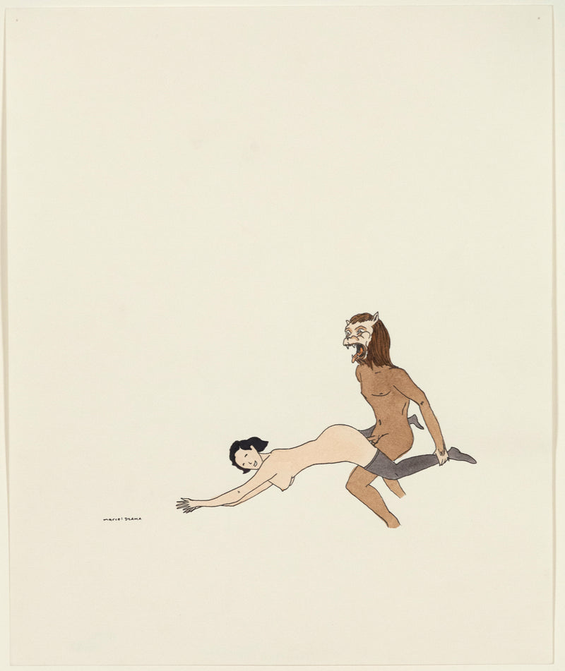 Marcel Dzama watercolor Caviar20