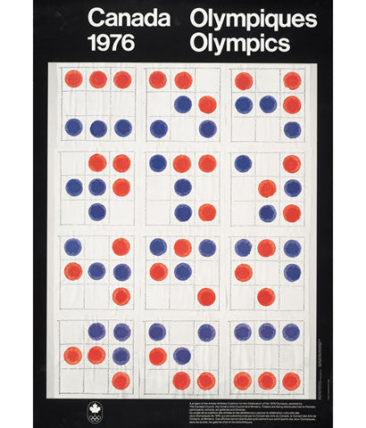 MICHAEL SNOW "MONTREAL 1976" OLYMPIC POSTER