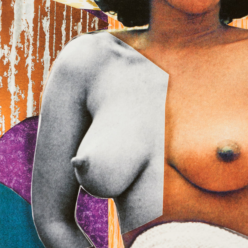 Original Mickalene Thomas Artwork "Untitled" (Black is Beautiful)   USA, 2017  Inkjet print  Signed and numbered by the artist  From an edition of 100  14"H 11"W (work)  17"H 14"W (framed)   Framed with museum glass  Excellent condition  Published by Nazraeli Press, Netherlands  Note: a copy of Mickalene Thomas' 2018 book, "Black is Beautiful" is included with the print.  Caviar20 Art Gallery
